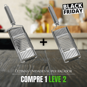 Compre 1 leve 2 RalaMAX™ - Ralador Multiuso Em Aço Inox + 4 Lâminas + Brinde Exclusivo - Malibu Express